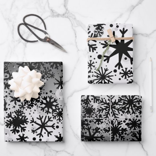 Weihnachtspapier Flachblatt-Set Geschenkpapier Set (Vorderseite)