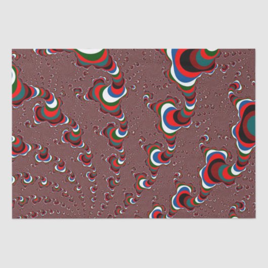 Weihnachtspapier für Fraktale Seidenpapier (Vorderseite)