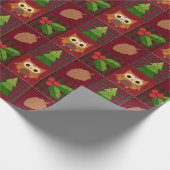 Weihnachtspapier für Holz Geschenkpapier (Ecke)