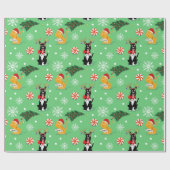 Weihnachtspapier für Hunde und Katzen Geschenkpapier (Flach)