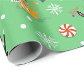 Weihnachtspapier für Hunde und Katzen Geschenkpapier (Rolleneckpunkt)