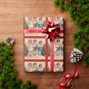 Weihnachtspapier für Kinder beim Weihnachtslieders Geschenkpapier
