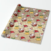 Weihnachtspapier für Kinder Geschenkpapier (Ungerollt)