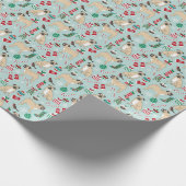 Weihnachtspapier für Mops Geschenkpapier (Ecke)