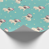 Weihnachtspapier für Möpsen Geschenkpapier (Ecke)