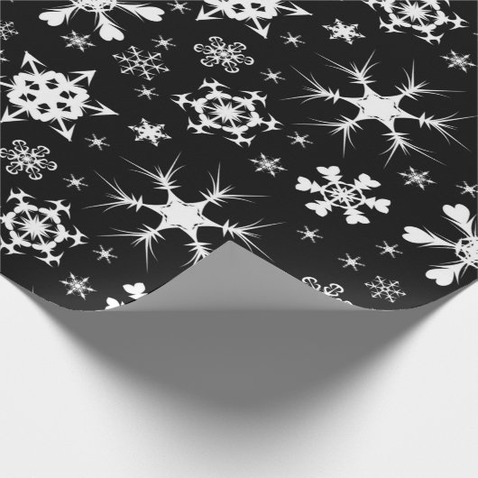 Weihnachtspapier für Snowflakes Geschenkpapier (Ecke)