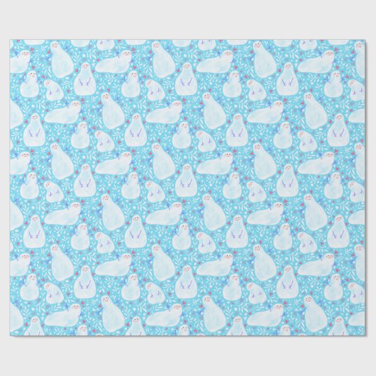 Weihnachtspapier für Snowman Geschenkpapier (Flach)