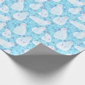 Weihnachtspapier für Snowman Geschenkpapier (Ecke)