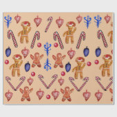 Weihnachtspapier für Süßigkeiten Geschenkpapier (Flach)