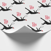 Weihnachtspapier für Tennisspieler & Coach Geschenkpapier (Ecke)