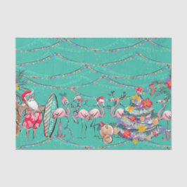 Weihnachtspapier für tropische Feiertage Seidenpapier