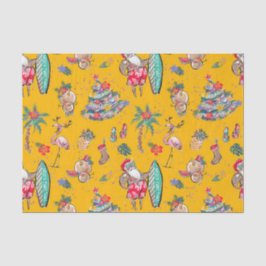 Weihnachtspapier für tropische Feiertage Seidenpapier