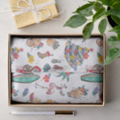 Weihnachtspapier für tropische Feiertage Seidenpapier (Geschenk)