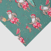 Weihnachtspapier für tropische Feiertage Seidenpapier (Ausschnitt)