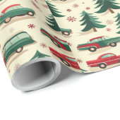 Weihnachtspapier für Vintage Geschenkpapier (Rolleneckpunkt)