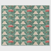 Weihnachtspapier für Vintage Geschenkpapier (Flach)