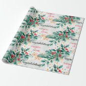 Weihnachtspapier für Wasserfarben Geschenkpapier (Ungerollt)