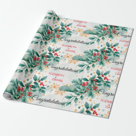 Weihnachtspapier für Wasserfarben Geschenkpapier