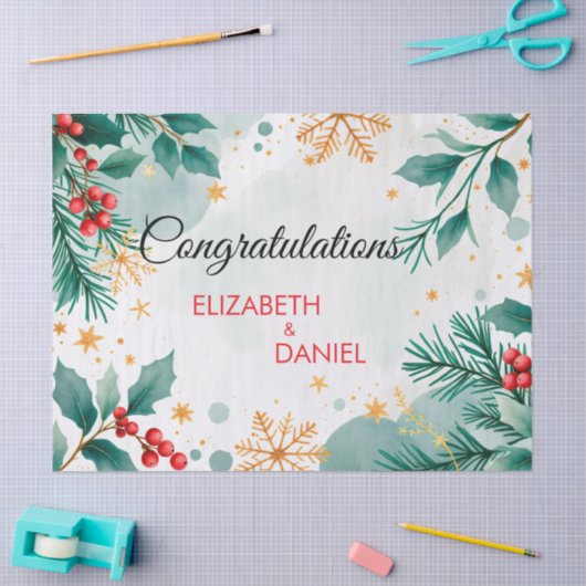 Weihnachtspapier für Wasserfarben Seidenpapier (Basteln)