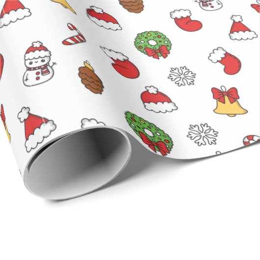 Weihnachtspapier Geschenkpapier (Rolleneckpunkt)