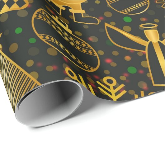 Weihnachtspapier Geschenkpapier (Rolleneckpunkt)