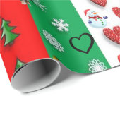 Weihnachtspapier Geschenkpapier (Rolleneckpunkt)