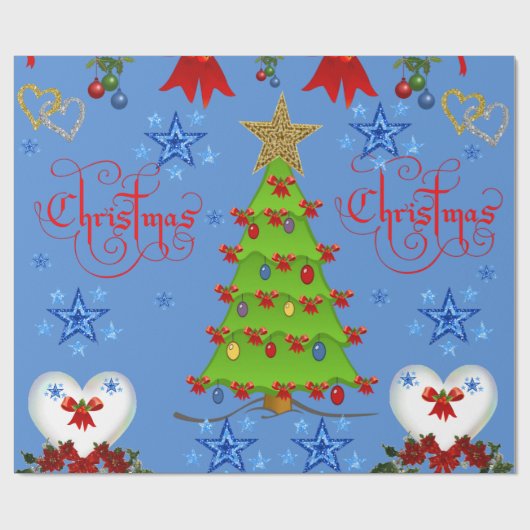 Weihnachtspapier Geschenkpapier (Flach)