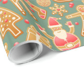 Weihnachtspapier Geschenkpapier (Rolleneckpunkt)