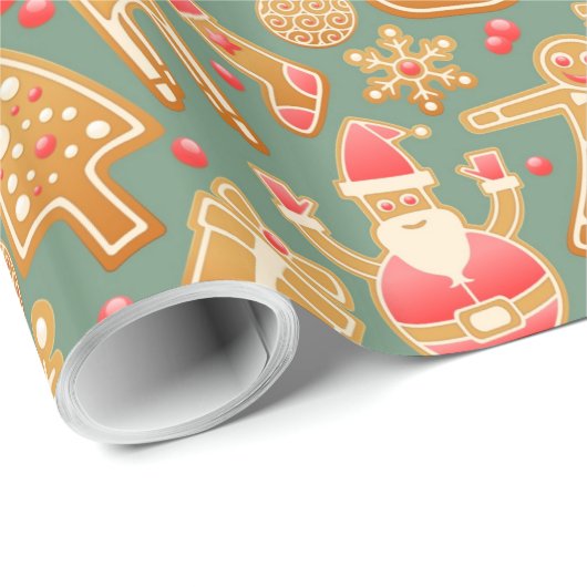 Weihnachtspapier Geschenkpapier (Rolleneckpunkt)