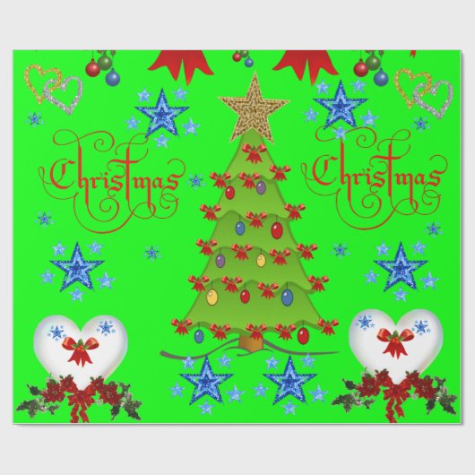 Weihnachtspapier Geschenkpapier (Flach)