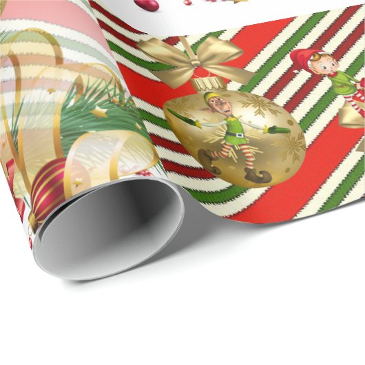 Weihnachtspapier Geschenkpapier (Rolleneckpunkt)