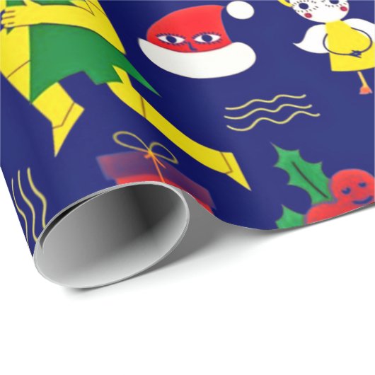 Weihnachtspapier Geschenkpapier (Rolleneckpunkt)