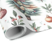 Weihnachtspapier Geschenkpapier (Rolleneckpunkt)