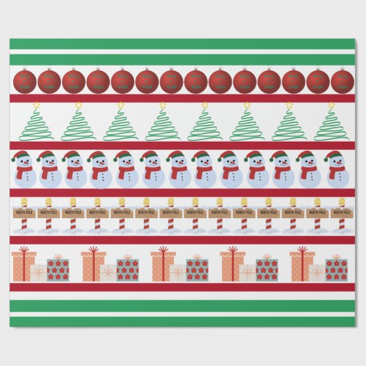 Weihnachtspapier Geschenkpapier (Flach)