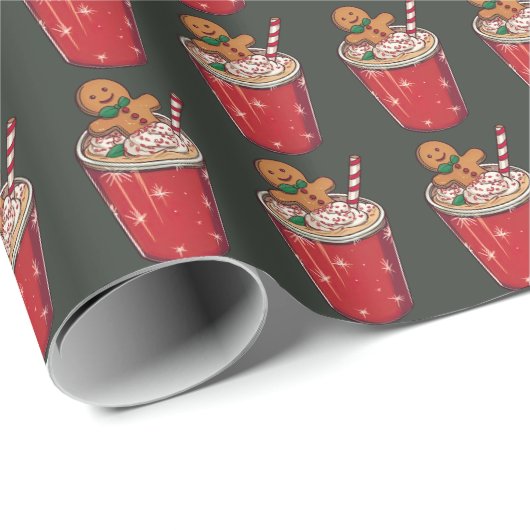 Weihnachtspapier Geschenkpapier (Rolleneckpunkt)