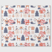 Weihnachtspapier Geschenkpapier (Flach)