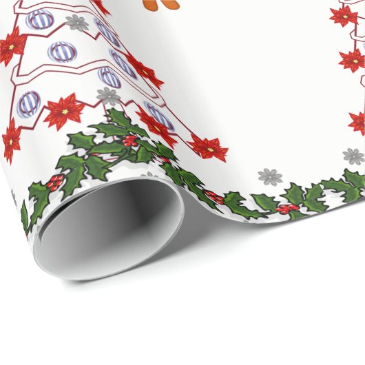 Weihnachtspapier Geschenkpapier (Rolleneckpunkt)