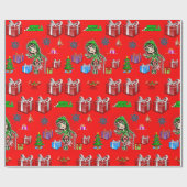 Weihnachtspapier Geschenkpapier (Flach)