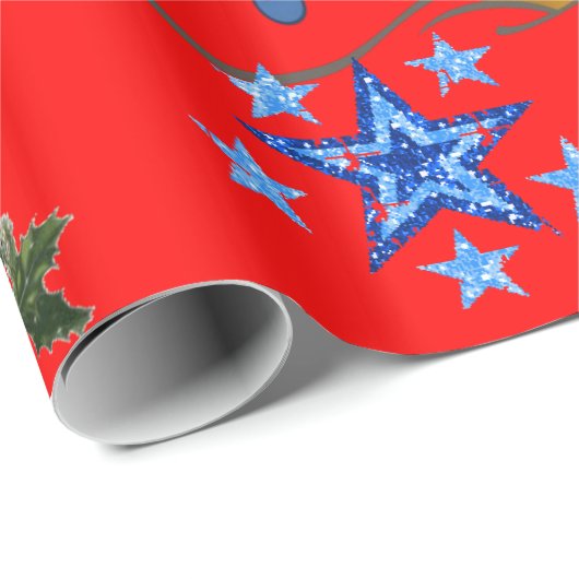 Weihnachtspapier Geschenkpapier (Rolleneckpunkt)
