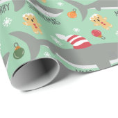 Weihnachtspapier Geschenkpapier (Rolleneckpunkt)