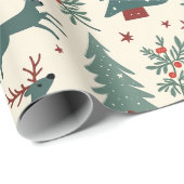 Weihnachtspapier Geschenkpapier (Rolleneckpunkt)