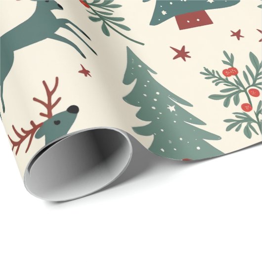 Weihnachtspapier Geschenkpapier (Rolleneckpunkt)