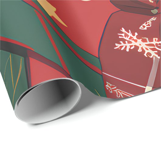 Weihnachtspapier Geschenkpapier (Rolleneckpunkt)