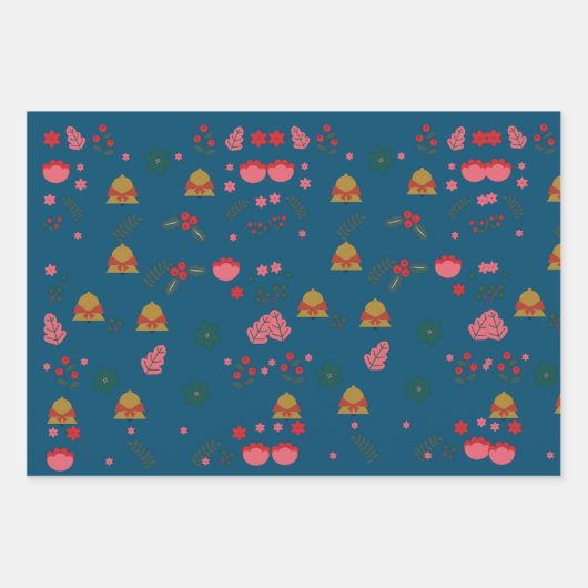 Weihnachtspapier Geschenkpapier Set (Vorderseite)