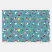 Weihnachtspapier Geschenkpapier Set (Vorderseite 3)