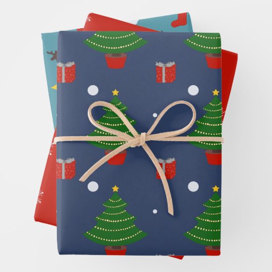 Weihnachtspapier Geschenkpapier Set (Beispiel)