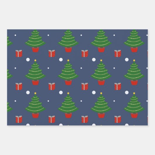 Weihnachtspapier Geschenkpapier Set (Vorderseite)