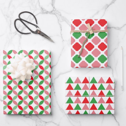 Weihnachtspapier Geschenkpapier Set (Vorderseite)