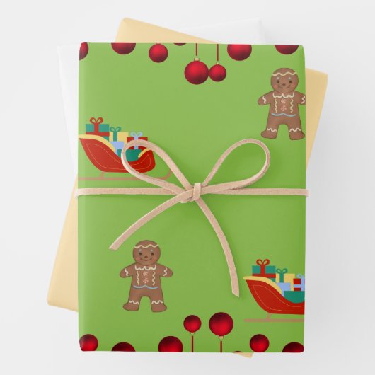 Weihnachtspapier Geschenkpapier Set (Beispiel)