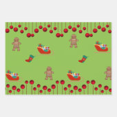 Weihnachtspapier Geschenkpapier Set (Vorderseite)